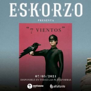 Portada del nuevo single de Eskorzo '7 vientos', canción con la que conmemoran los 25 años en el escenario